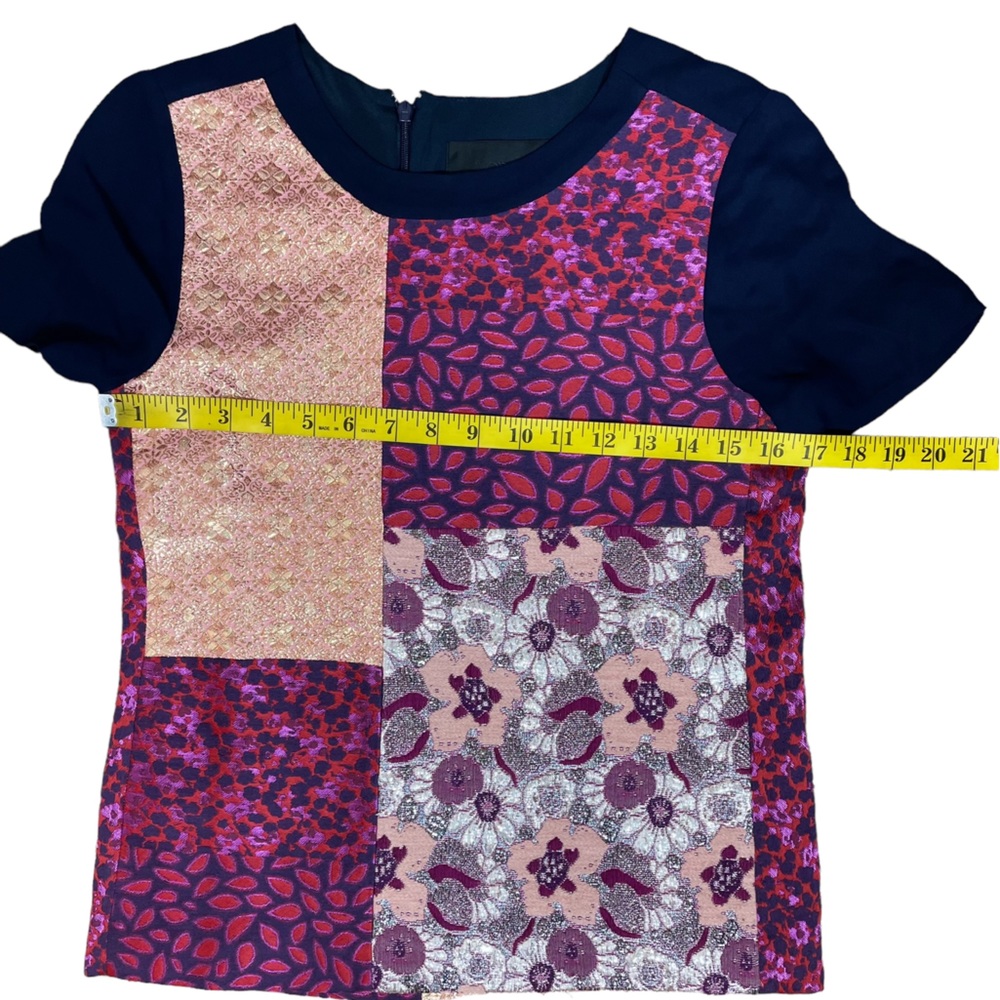 J Crew Collection Brocade Patchwork Top - image 6